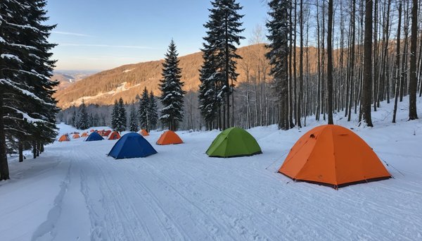 Où camper en Auvergne pour profiter des sports d'hiver